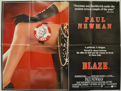 Blaze  Original Quad Poster - Film Poster - Movie Poster