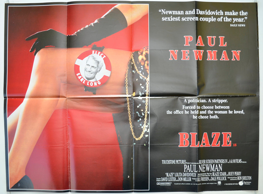 Blaze Original Quad Poster - Film Poster - Movie Poster  