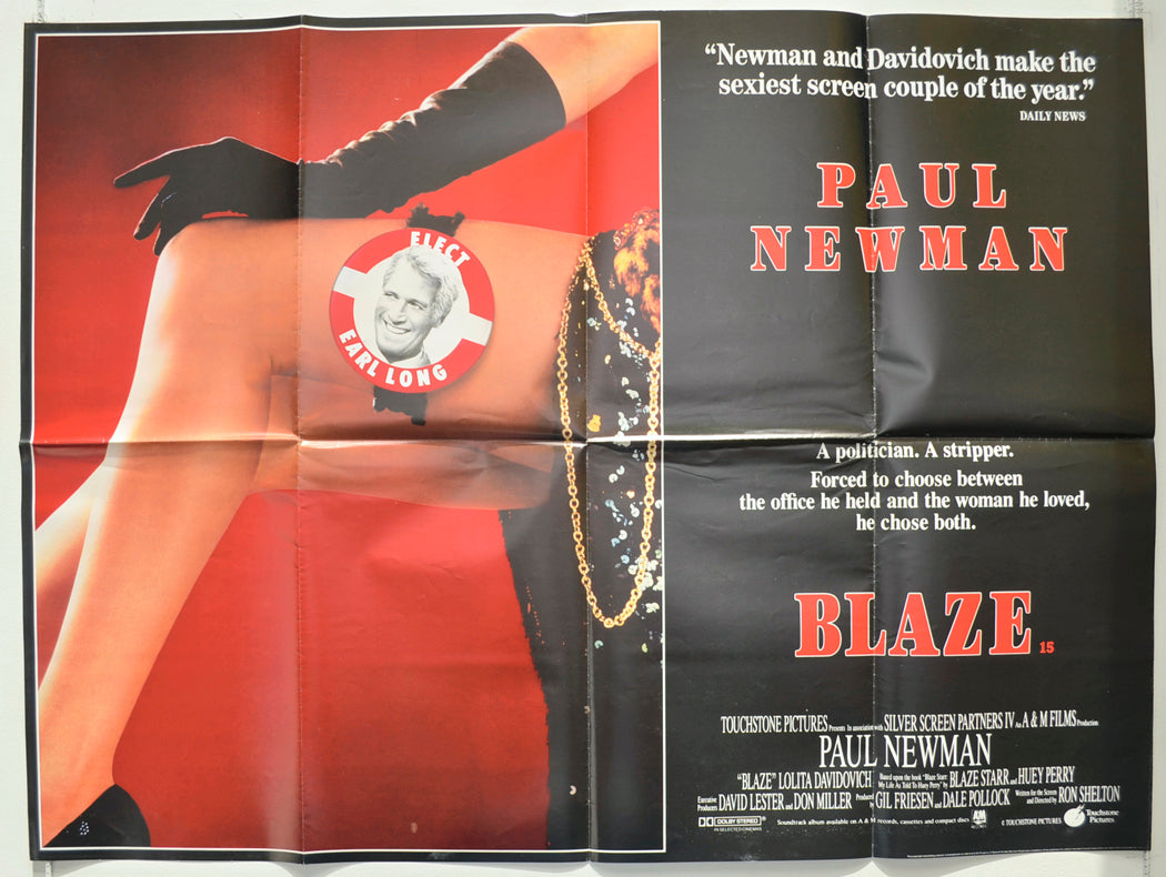 Blaze Original Quad Poster - Film Poster - Movie Poster  