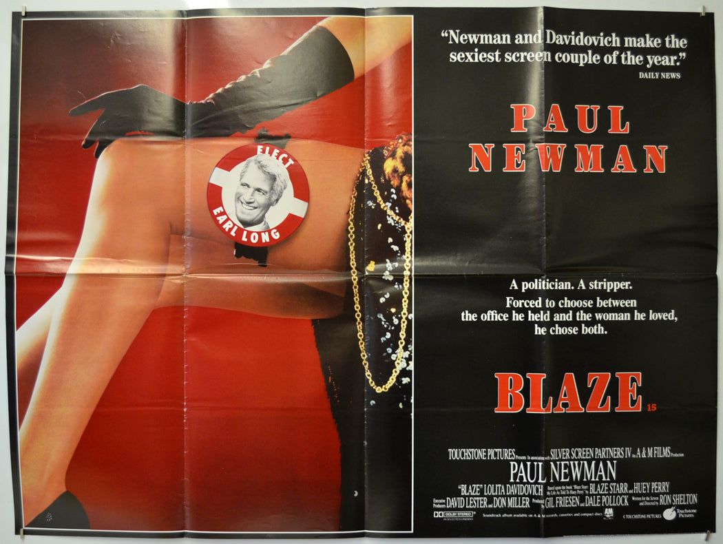 Blaze Original Quad Poster - Film Poster - Movie Poster