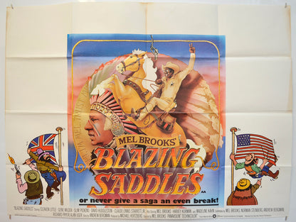 Blazing Saddles Original Quad Poster - Film Poster - Movie Poster  