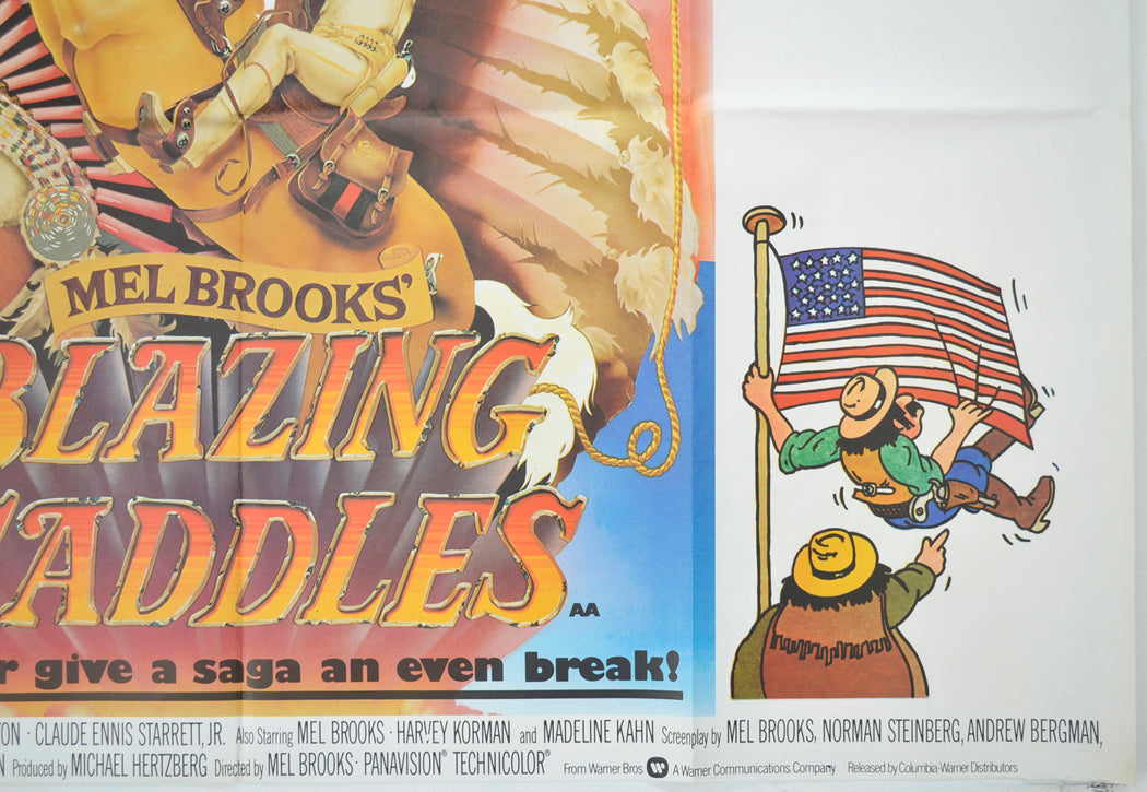 BLAZING SADDLES (Bottom Right) Cinema Quad Movie Poster 