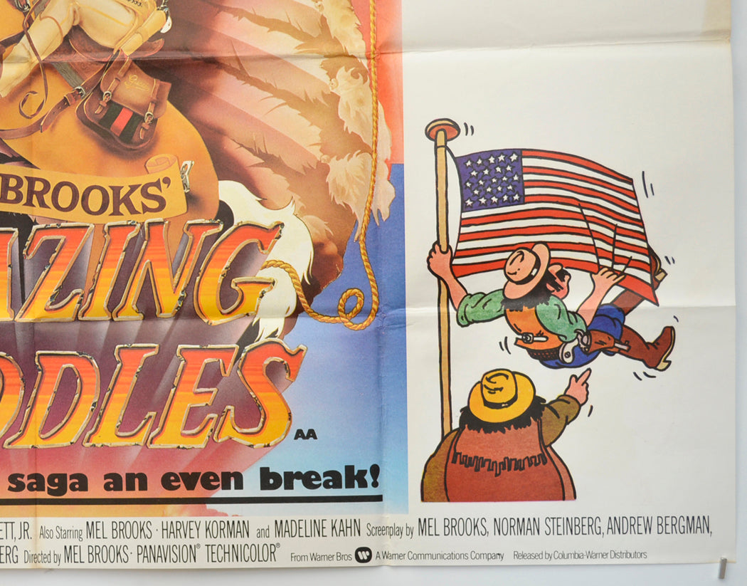 BLAZING SADDLES (Bottom Right) Cinema Quad Movie Poster 