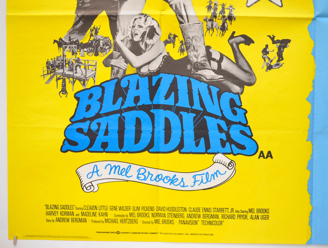 BLAZING SADDLES / MONTY PYTHON AND THE HOLY GRAIL (Bottom Left) Cinema Quad Movie Poster 