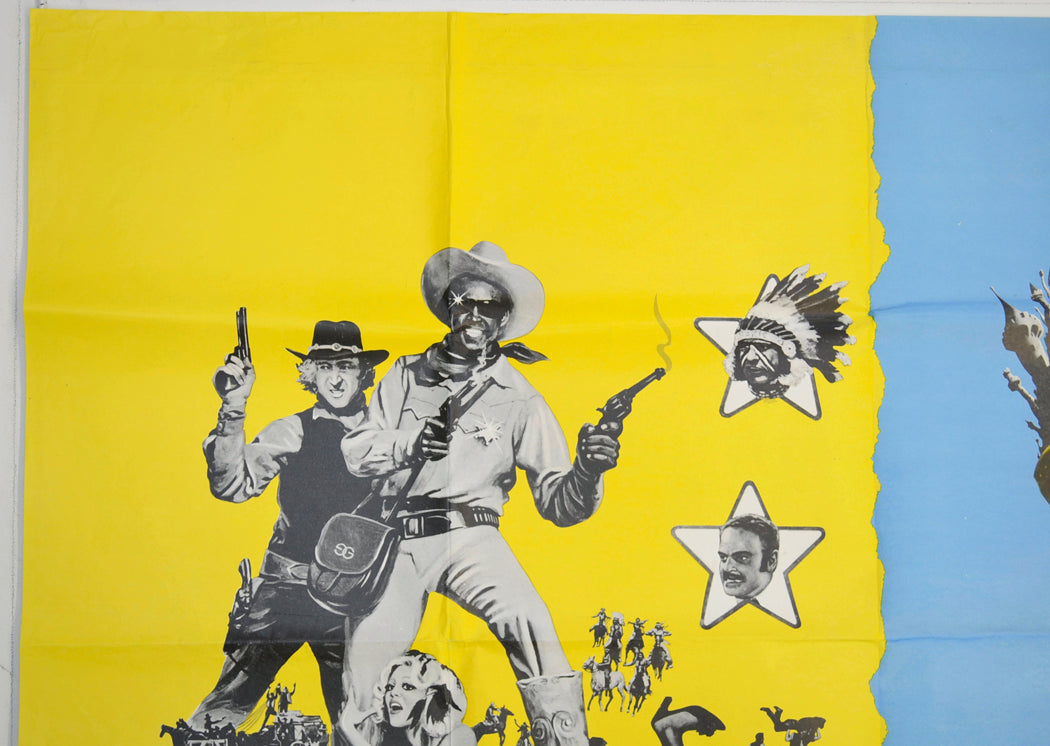 BLAZING SADDLES / MONTY PYTHON AND THE HOLY GRAIL (Top Left) Cinema Quad Movie Poster 