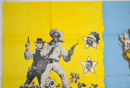 BLAZING SADDLES / MONTY PYTHON AND THE HOLY GRAIL (Top Left) Cinema Quad Movie Poster 