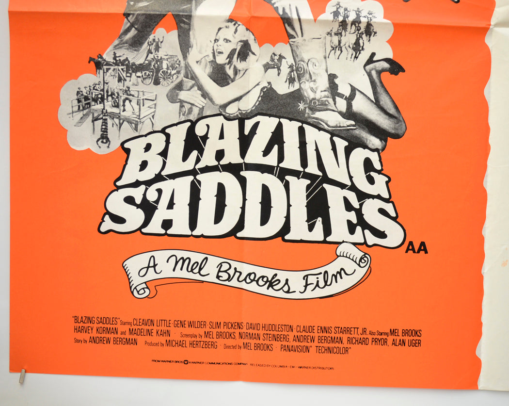 BLAZING SADDLES / MONTY PYTHON AND THE HOLY GRAIL (Bottom Left) Cinema Quad Movie Poster 