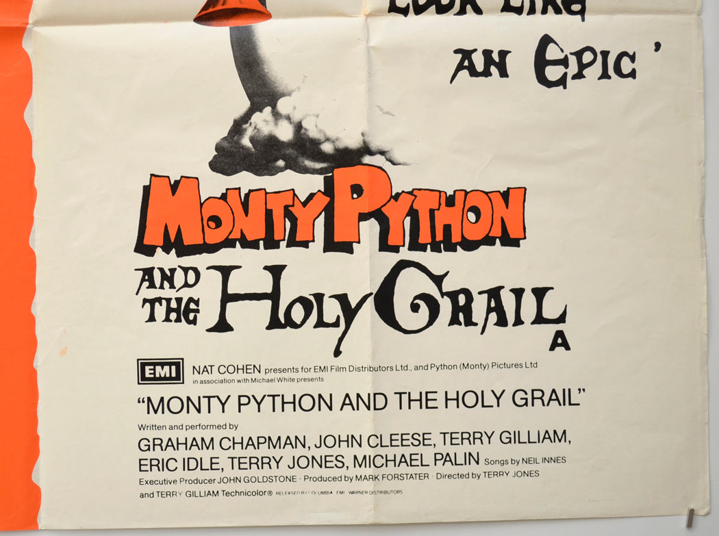 BLAZING SADDLES / MONTY PYTHON AND THE HOLY GRAIL (Bottom Right) Cinema Quad Movie Poster 