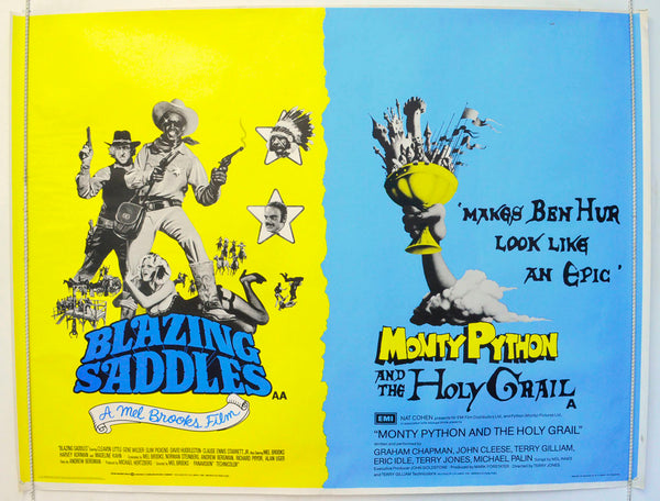 “Blazing Saddles / Monty Python And The Holy Grail” (Double Bill) Orig ...