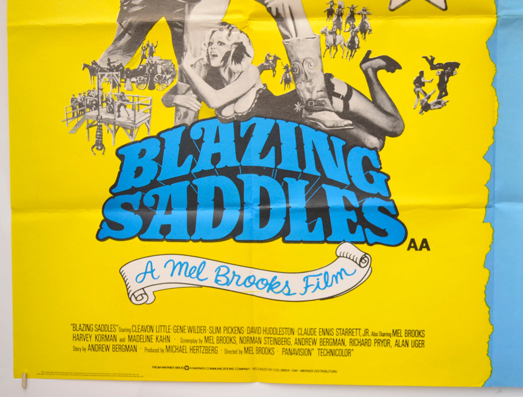 BLAZING SADDLES / MONTY PYTHON AND THE HOLY GRAIL (Bottom Left) Cinema Quad Movie Poster 