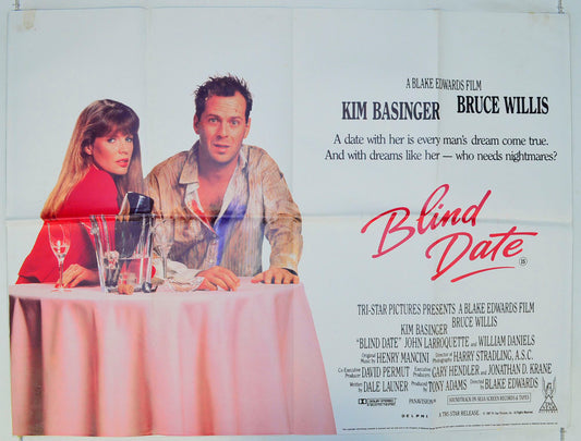 Blind Date  Original British Quad Poster - Film Poster - Movie Poster