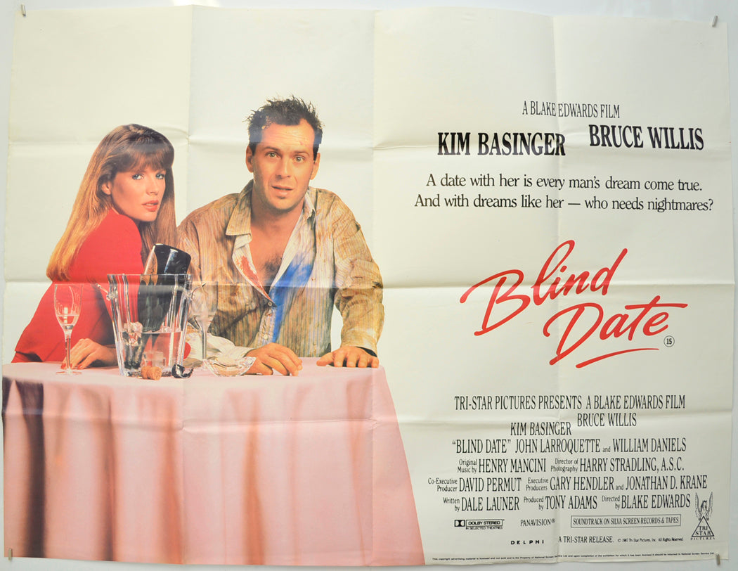 Blind Date Original Quad Poster - Film Poster - Movie Poster  