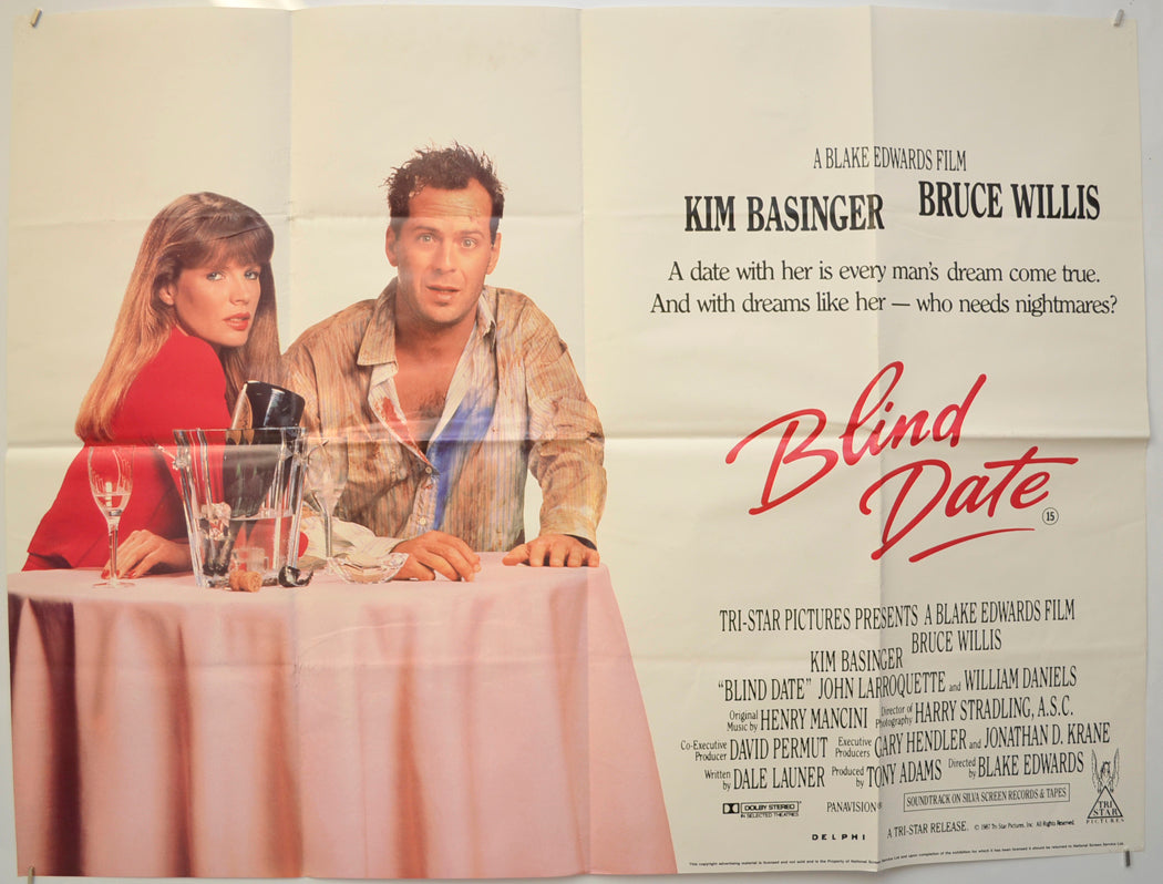 Blind Date  Original Quad Poster - Film Poster - Movie Poster