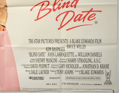 BLIND DATE (Bottom Right) Cinema Quad Movie Poster 