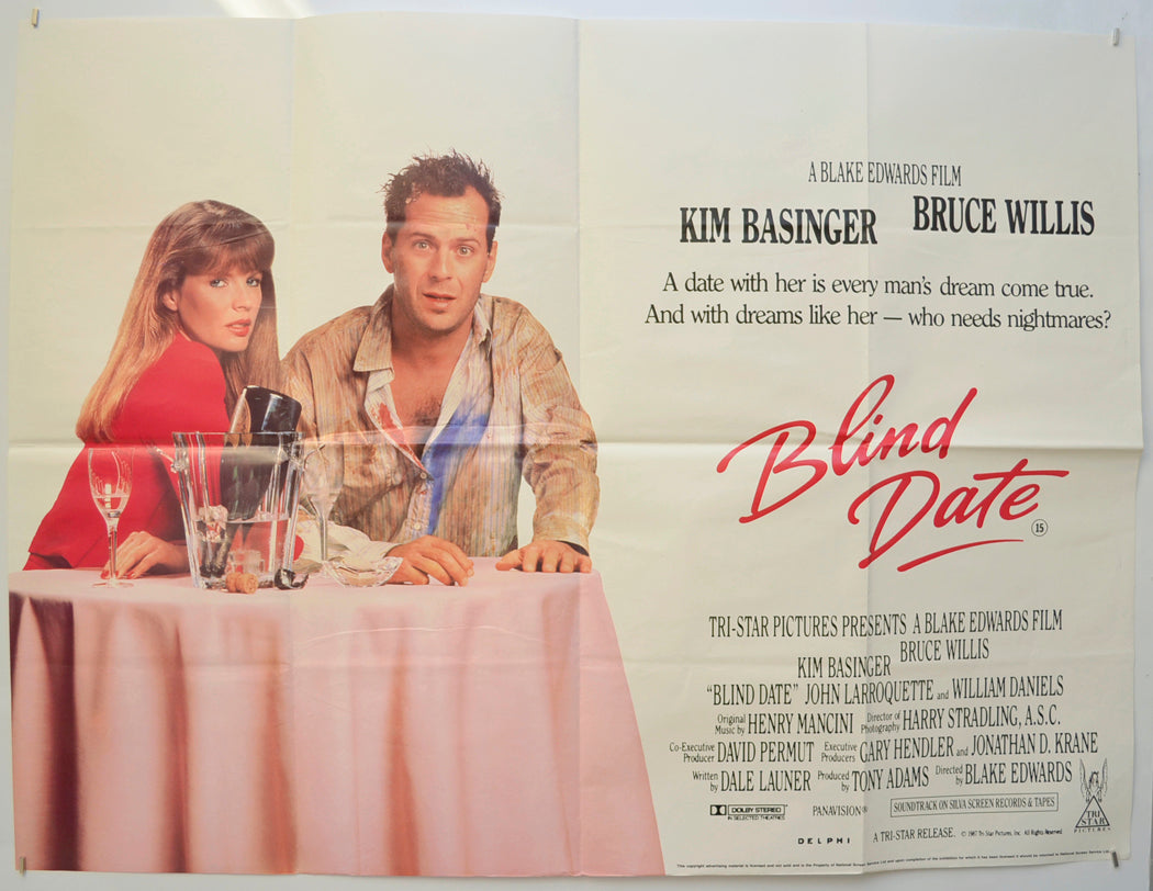 Blind Date  Original Quad Poster - Film Poster - Movie Poster