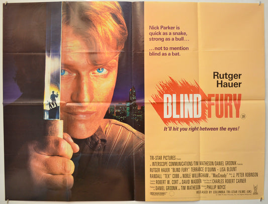 Blind Fury  Original Quad Poster - Film Poster - Movie Poster