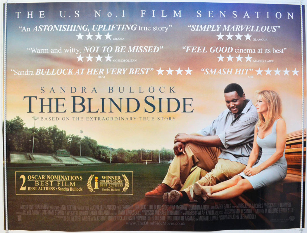 The Blind Side Original British Quad Poster - Film Poster - Movie Poster 