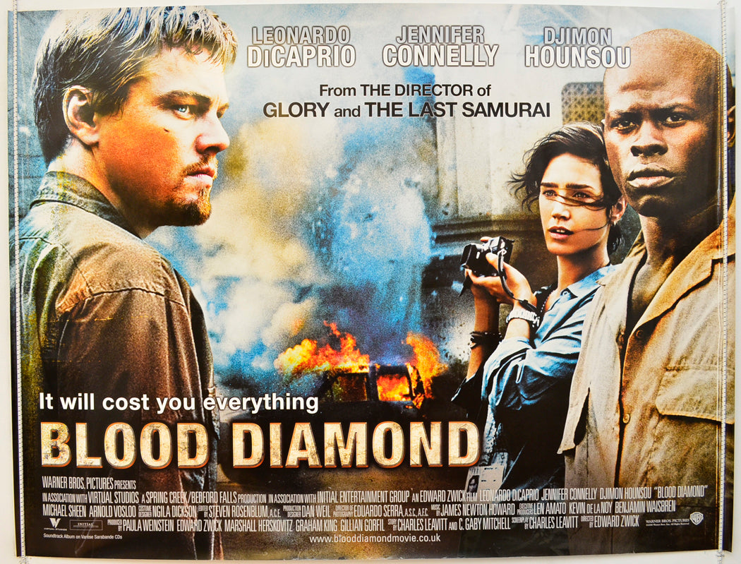 Blood Diamond Original Quad Poster - Film Poster - Movie Poster  