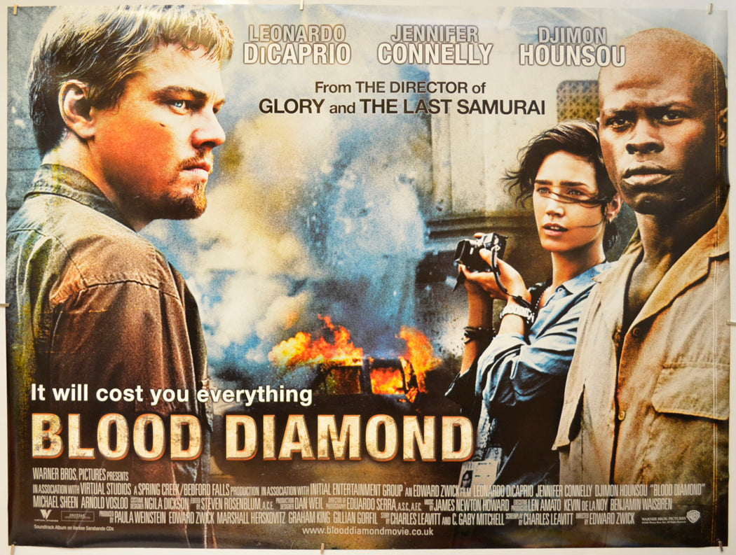 Blood Diamond  Original Quad Poster - Film Poster - Movie Poster