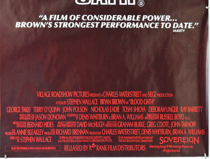 Blood Oath (Bottom Right) Cinema Quad Movie Poster 