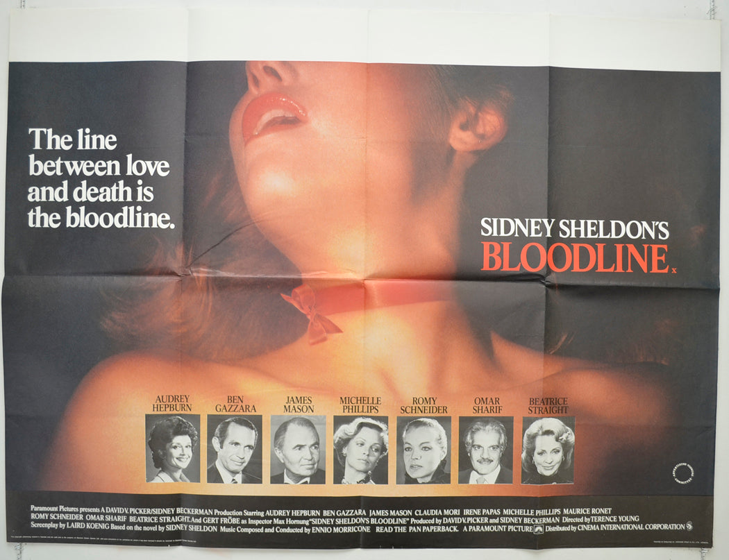 Bloodline  (a.k.a. Sidney Sheldon's Bloodline)   Original Quad Poster - Film Poster - Movie Poster  