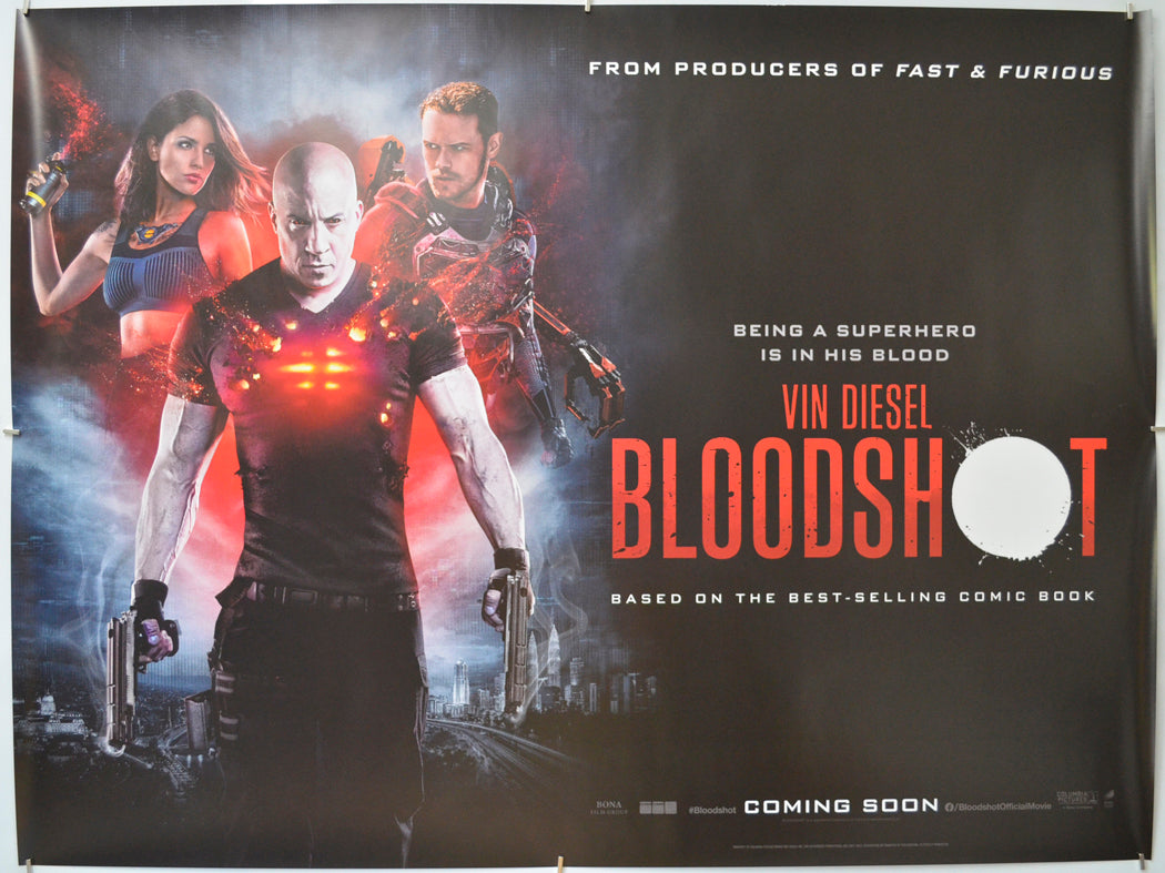 Bloodshot - Original Quad Poster - Film Poster - Movie Poster