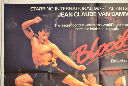 BLOODSPORT (Top Left) Cinema Quad Movie Poster 