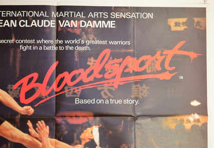 BLOODSPORT (Top Right) Cinema Quad Movie Poster 