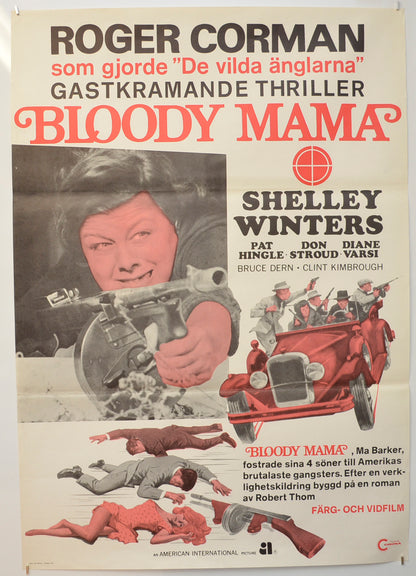 Bloody Mama Original Swedish Poster - Film Poster - Movie Poster  