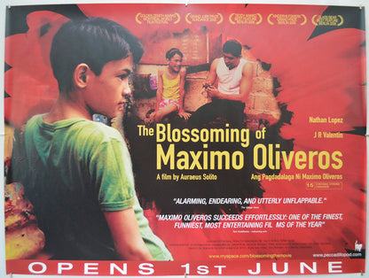 The Blossoming Of Maximo Oliveros  (a.k.a. Ang pagdadalaga ni Maximo Oliveros)  Original Quad Poster - Film Poster - Movie Poster 