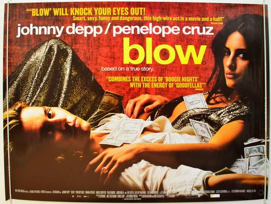 Blow  Original British Quad Poster - Film Poster - Movie Poster