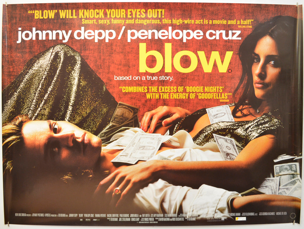 Blow Original Quad Poster - Film Poster - Movie Poster