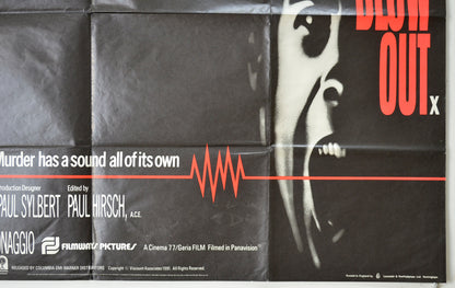 BLOW OUT (Bottom Right) Cinema Quad Movie Poster 