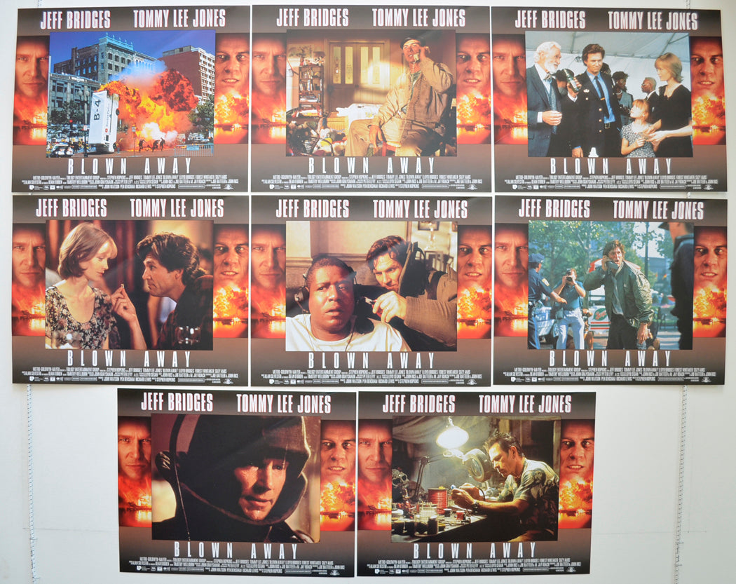 Blown Away  Set of 8 Original Cinema Lobby Cards 