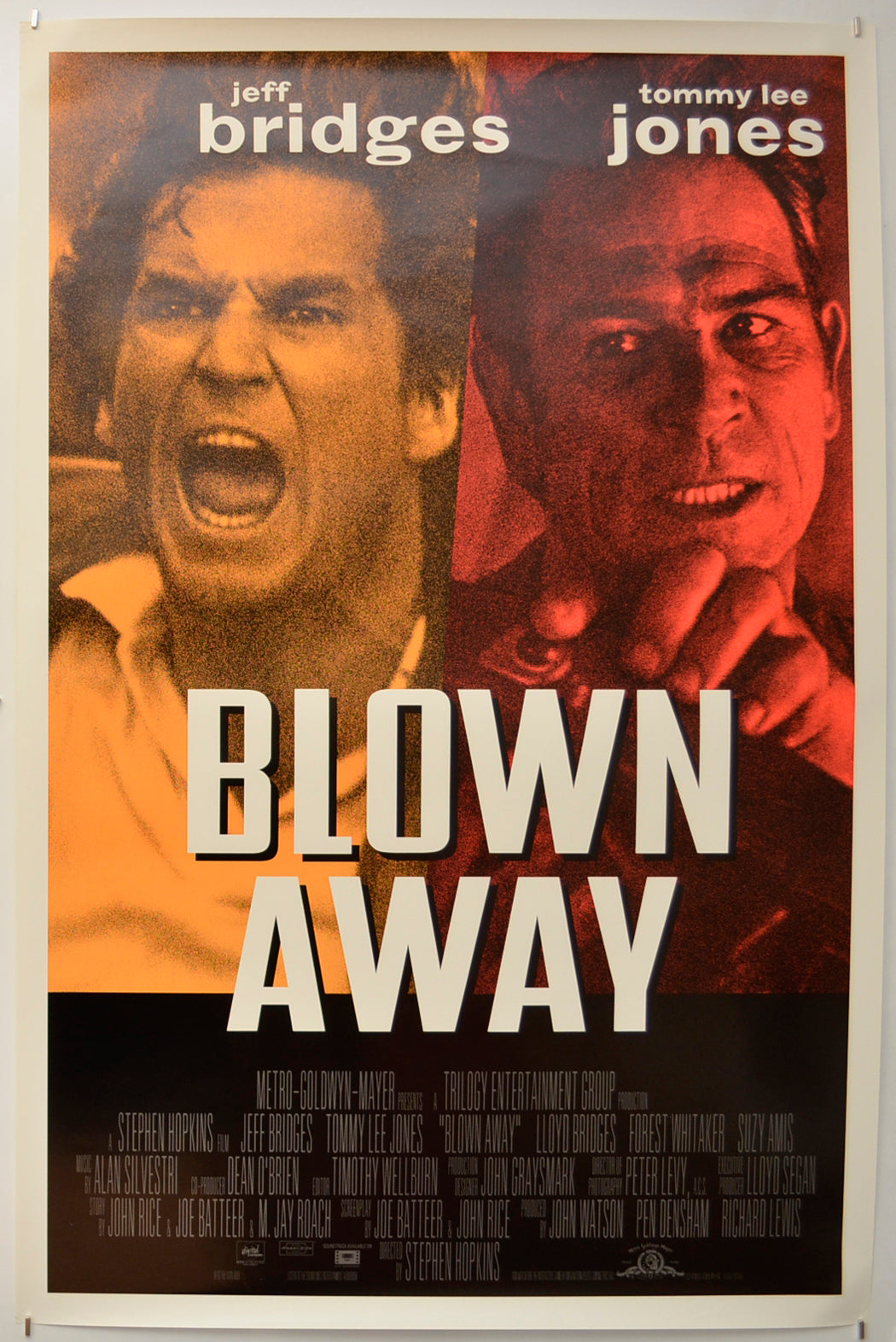 Blown Away Original One Sheet Poster - Film Poster - Movie Poster  