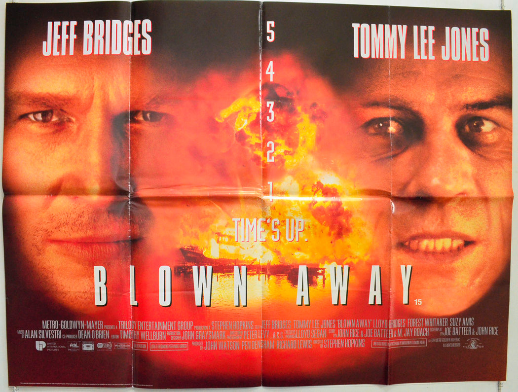 Blown Away Original British Quad Poster - Film Poster - Movie Poster 