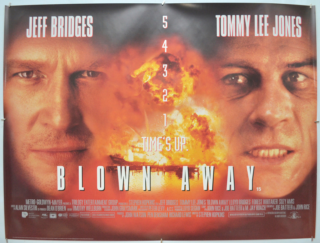 Blown Away Original Quad Poster - Film Poster - Movie Poster