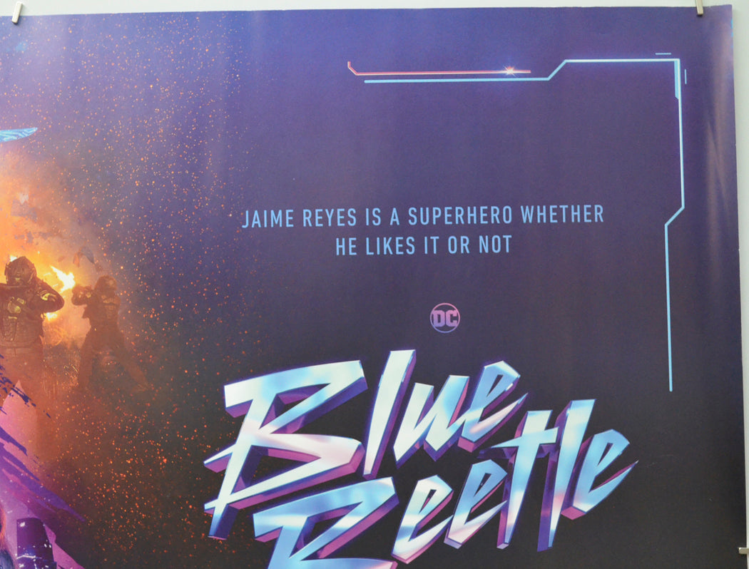 BLUE BEETLE (Top Right) Cinema Quad Movie Poster 