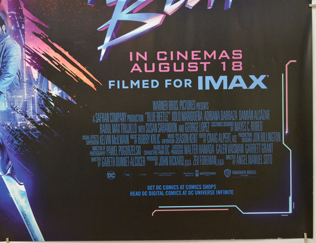 BLUE BEETLE (Bottom Right) Cinema Quad Movie Poster 