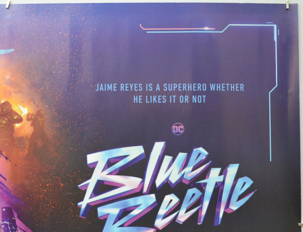 BLUE BEETLE (Top Right) Cinema Quad Movie Poster 