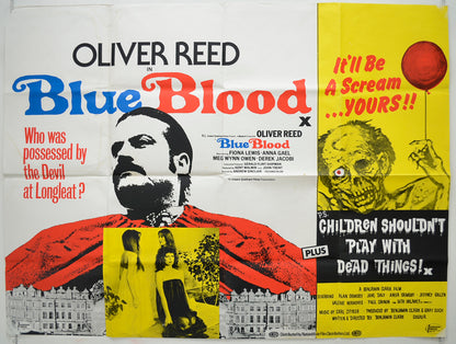 Blue Blood / Children Shouldn't Play With Dead Things  (Double Bill)   Original Quad Poster - Film Poster - Movie Poster  