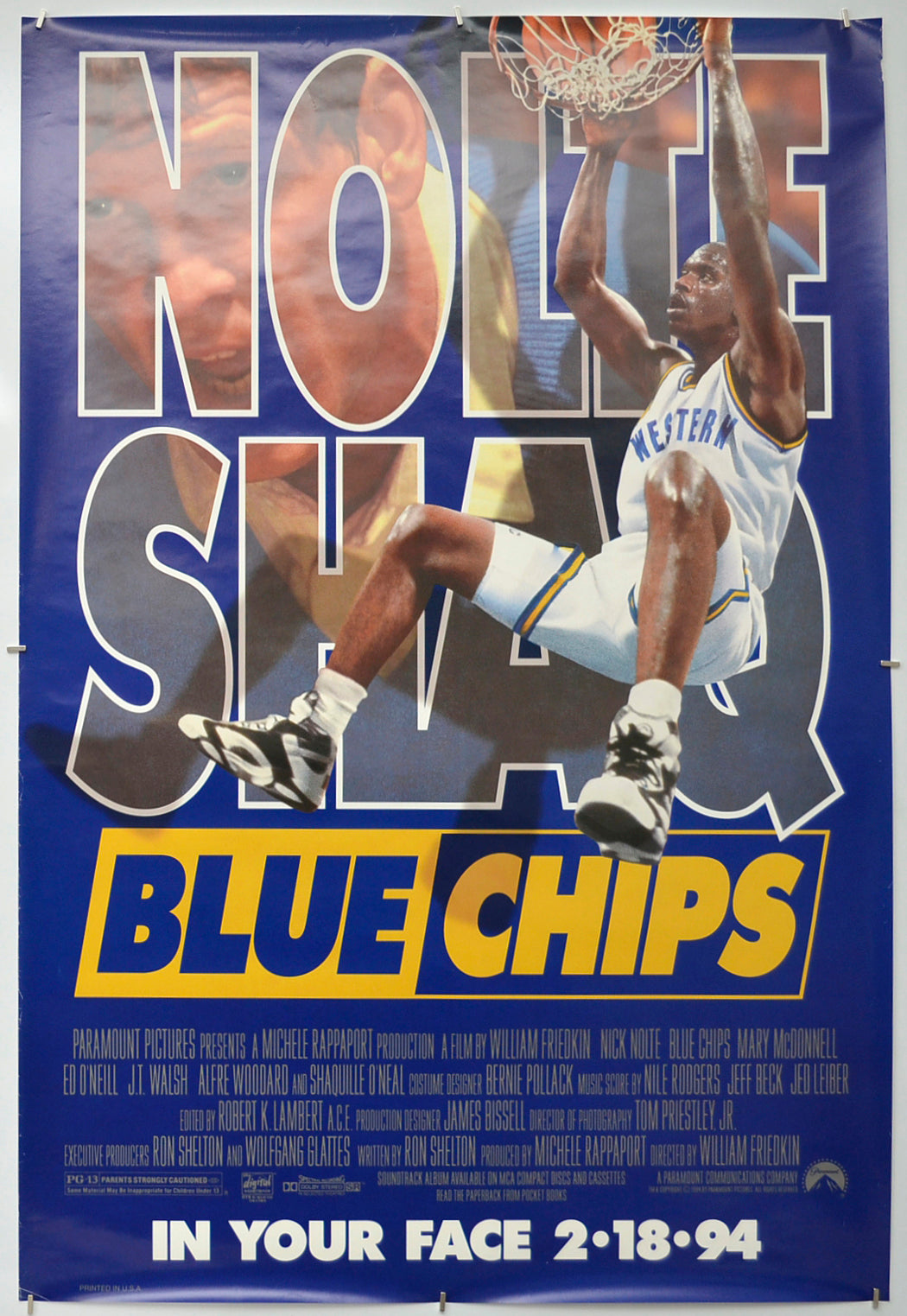 Blue Chips Original One Sheet Poster - Film Poster - Movie Poster