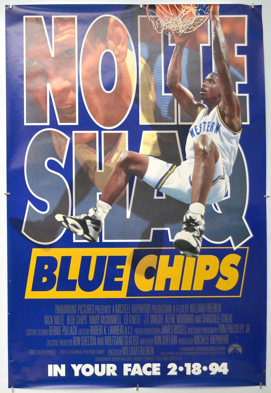 Blue Chips Original One Sheet Poster - Film Poster - Movie Poster