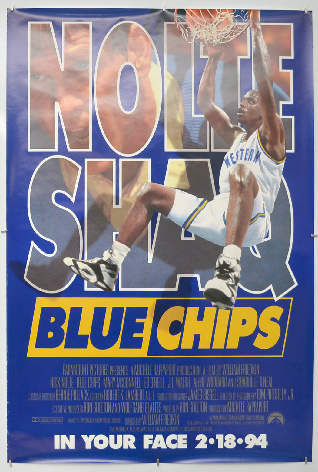 Blue Chips Original One Sheet Poster - Film Poster - Movie Poster