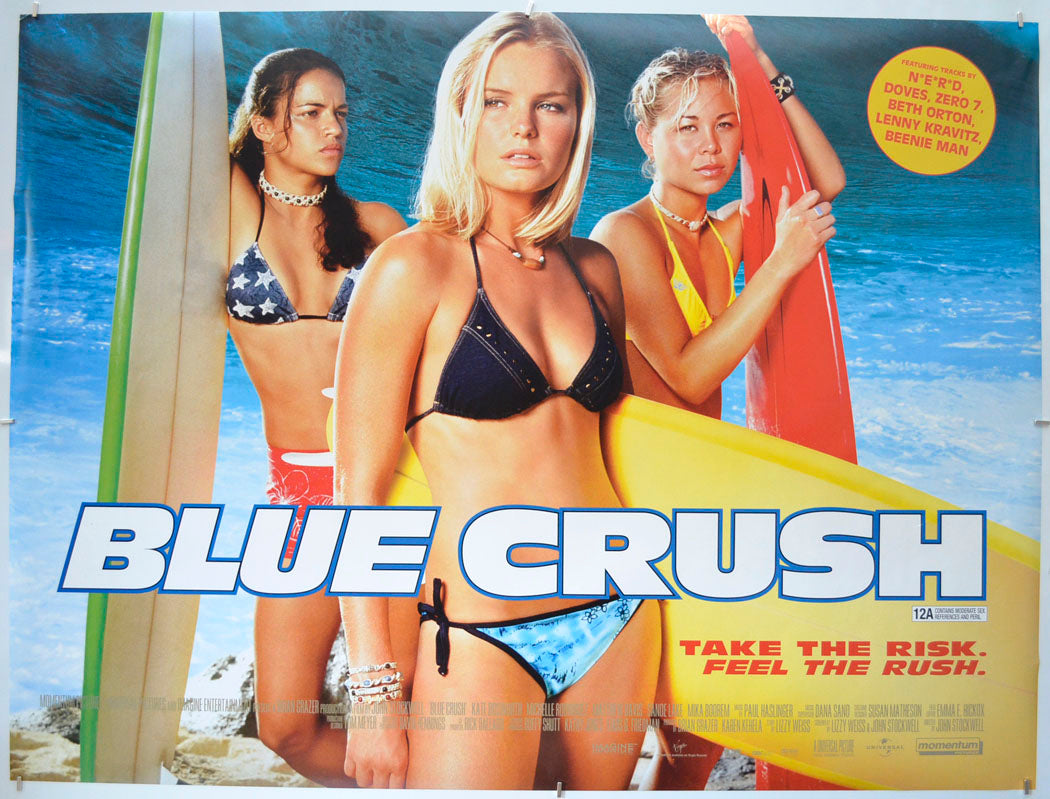 Blue Crush Original Quad Poster - Film Poster - Movie Poster