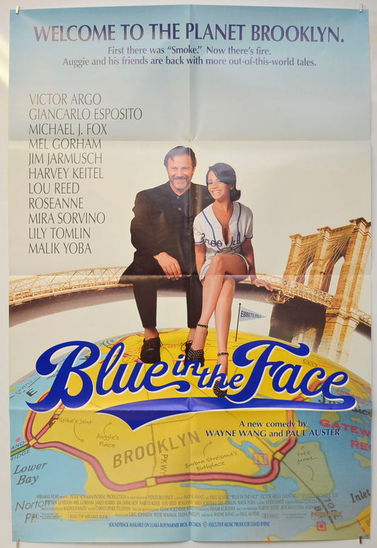 Blue In The Face Original One Sheet Poster - Film Poster - Movie Poster