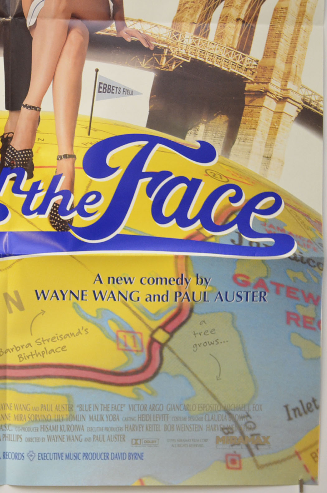 BLUE IN THE FACE (Bottom Right) Cinema One Sheet Movie Poster 