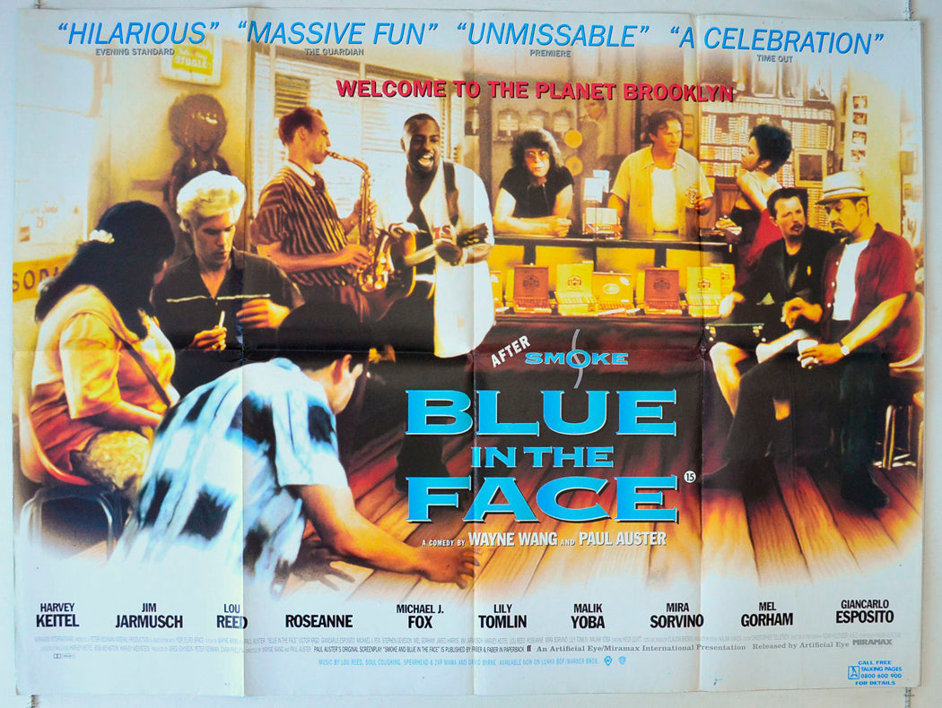 Blue In The Face Original British Quad Poster - Movie Poster