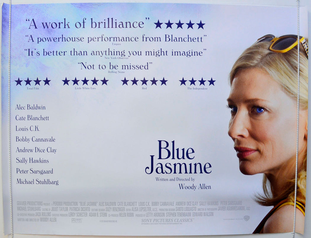 Blue Jasmine Original British Quad Poster - Film Poster - Movie Poster 