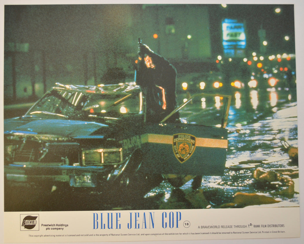 BLUE JEAN COP (Card 1) Cinema Set of Colour FOH Stills / Lobby Cards 